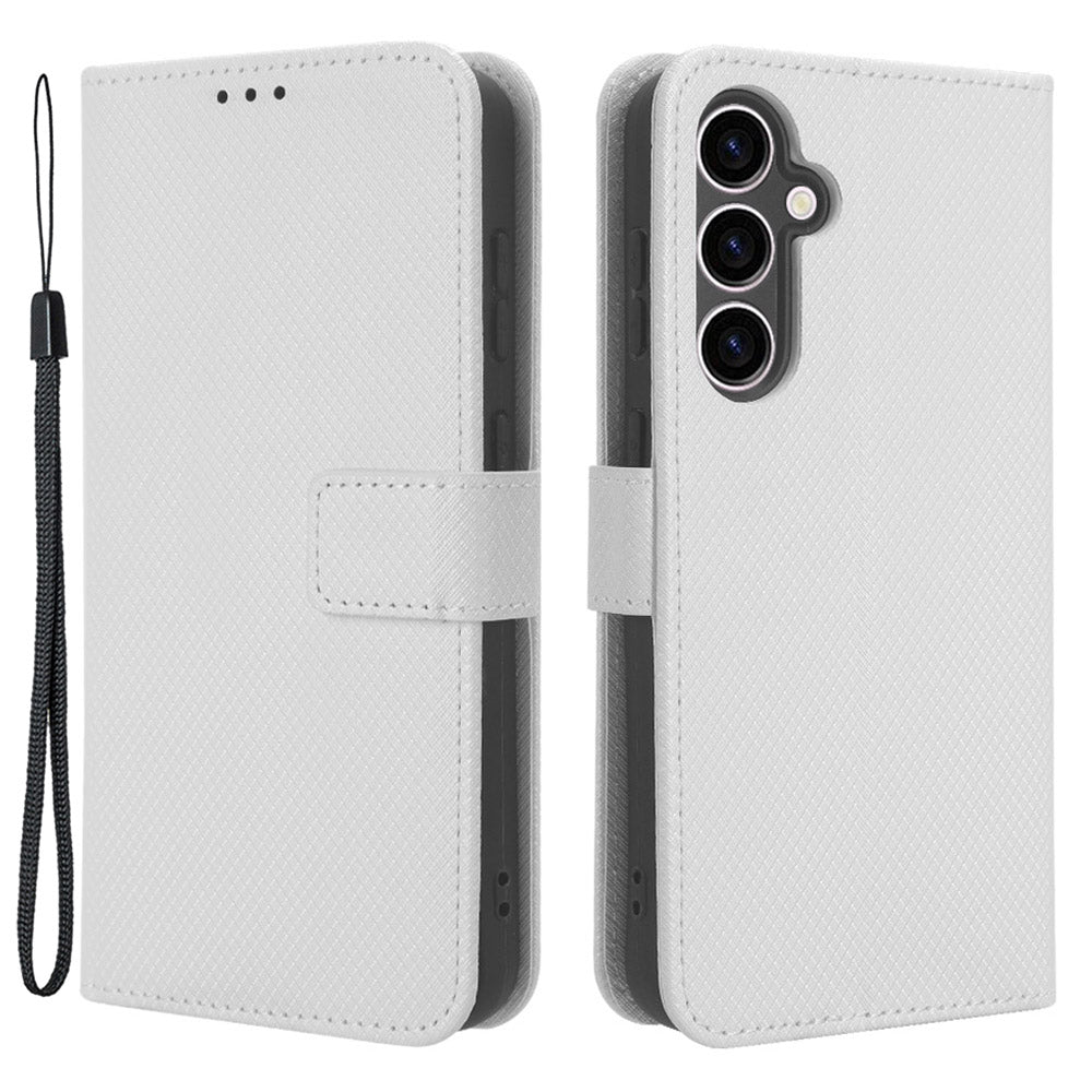 Phone Leather Case for Samsung Galaxy S23 FE Wallet Stand Diamond Texture Phone Cover Phone Leather Case for Samsung Galaxy S23 FE Wallet Stand Diamond Texture Phone Cover